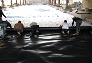 土工膜魚塘施工 土工膜魚塘施工